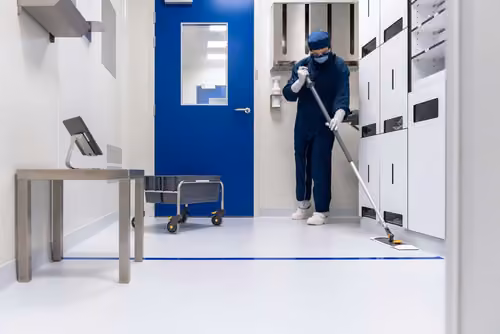 A Commercial Office being Cleaned.