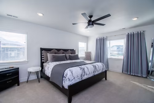 A sorted and Cleaned Bedroom.